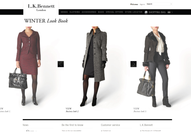 L.K.Bennett Javascript Look Book