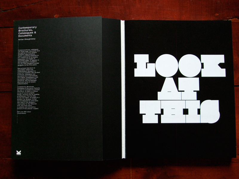Tom Walsh Design - 'Look At This' spread