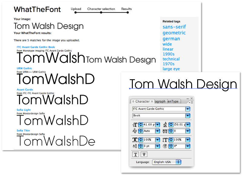 Tom Walsh Design - What The Font!
