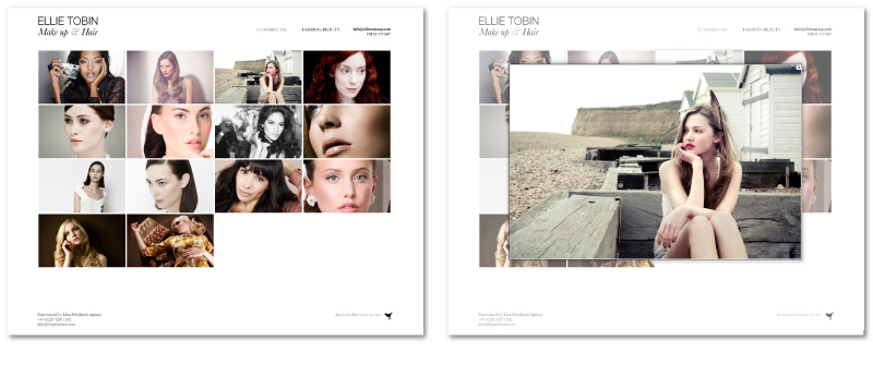 Tom Walsh Design - Ellie Make Up & Hair website