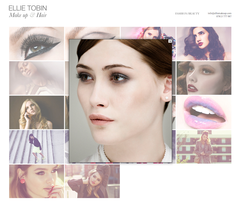 Tom Walsh Design - Ellie Make Up site update