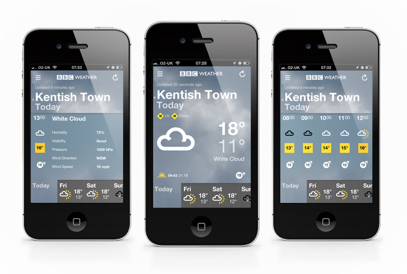 Tom Walsh Design - BBC weather app